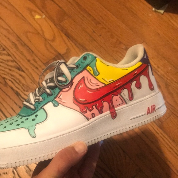Custom Cartoon Nike Air Force Ones - Picture 7 of 11